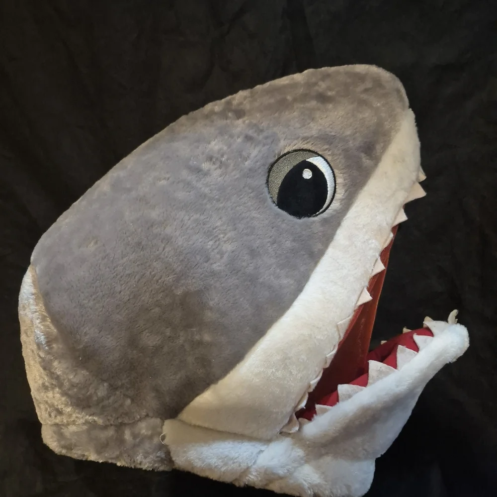 Big Shark Head Plush Costume Mask, Dan Dee Costume